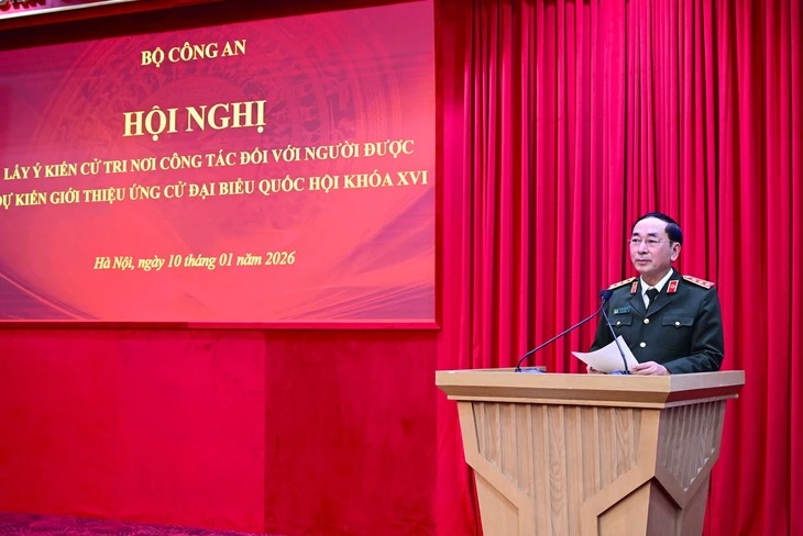 Giới thiệu Đại tướng Lương Tam Quang ứng cử đại biểu Quốc hội khóa XVI