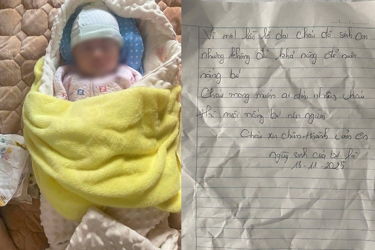 Bé gái 3 tháng tuổi bị bỏ rơi kèm tờ giấy nhờ nuôi dưỡng
