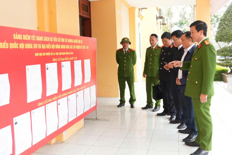Công an Nghệ An chuẩn bị chu đáo bầu cử cho những “cử tri đặc biệt”