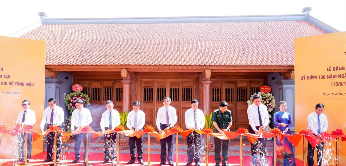 Nghệ An: Khánh thành công trình lưu niệm đồng chí Hồ Tùng Mậu