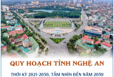 Quy hoạch tỉnh Nghệ An thời kỳ 2021-2030, tầm nhìn đến năm 2050