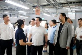 Chủ tịch UBND tỉnh Nguyễn Đức Trung thăm xã NTM kiểu mẫu và nhà máy sản xuất trên địa bàn huyện Hưng Nguyên
