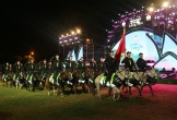 Ấn tượng phần biểu diễn kỵ binh tại Làng Sen, quê Bác