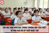 Áp thấp nhiệt đới sắp mạnh lên thành bão, một số trường cho học sinh nghỉ học