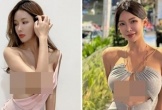 'Cạn lời' hot girl 'quên nội y', kéo áo lộ vòng một hớ hênh