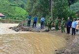 Lãnh đạo Công an tỉnh kiểm tra công tác phòng, chống, khắc phục hậu quả thiên tai tại huyện Kỳ Sơn