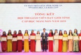 Sở GD&ĐT Nghệ An công nhận 356 giáo viên dạy giỏi tỉnh cấp mầm non