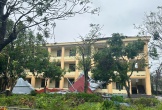 Nhiều trường học ở Nghệ An tan hoang sau bão Bualoi