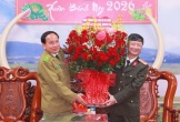 Công an tỉnh Hủa Phăn và Bô Ly Khăm Xay chúc Tết Công an tỉnh Nghệ An