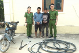 Bắt 02 đối tượng trộm cắp dây cáp điện của hợp tác xã