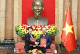 Bàn giao công tác giữa Tổng Bí thư, Chủ tịch nước Tô Lâm và nguyên Chủ tịch nước Lương Cường