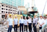 Đẩy nhanh tiến độ hoàn thành các tòa nhà tái định cư CT3A, CT3B