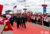 Đại tướng Phan Văn Giang dự các hoạt động Giao lưu quốc phòng biên giới tại Lào